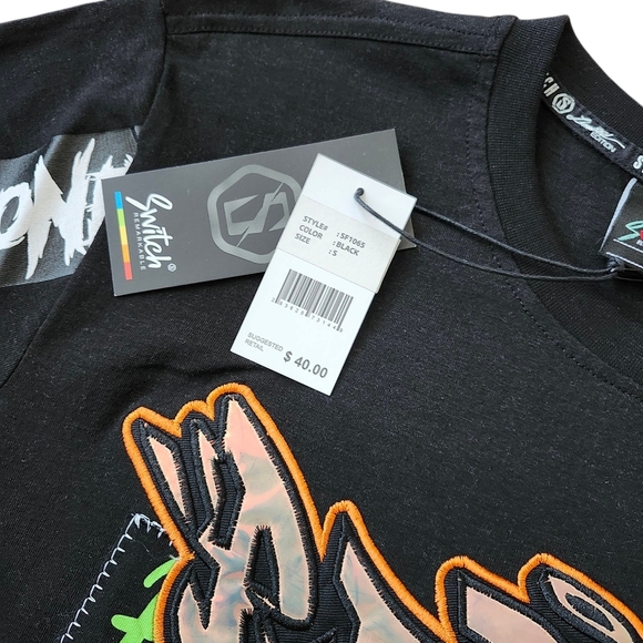 Men’s Small Graphic Streetwear Tee – REBEL Hustle Hard (Fits Kids L/XL Too!) - Picture 4 of 4